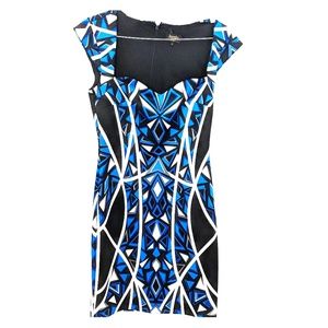 GIFTED: Geometric fitted dress